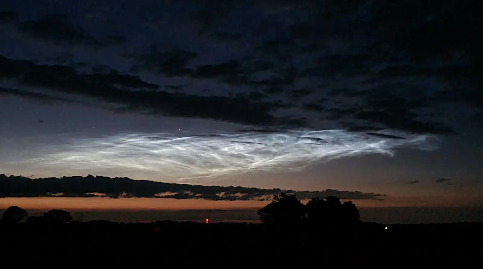 Super-rare Noctilucent clouds are spotted, from The BSCC at Redgrave, Noctilucent Clouds and a Village Hall Party, Brome - 29th June 2024