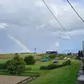 There's a small rainbow over Southwold, Eye Karate Kamp, Southwold Harbour, Suffolk - 6th July 2024