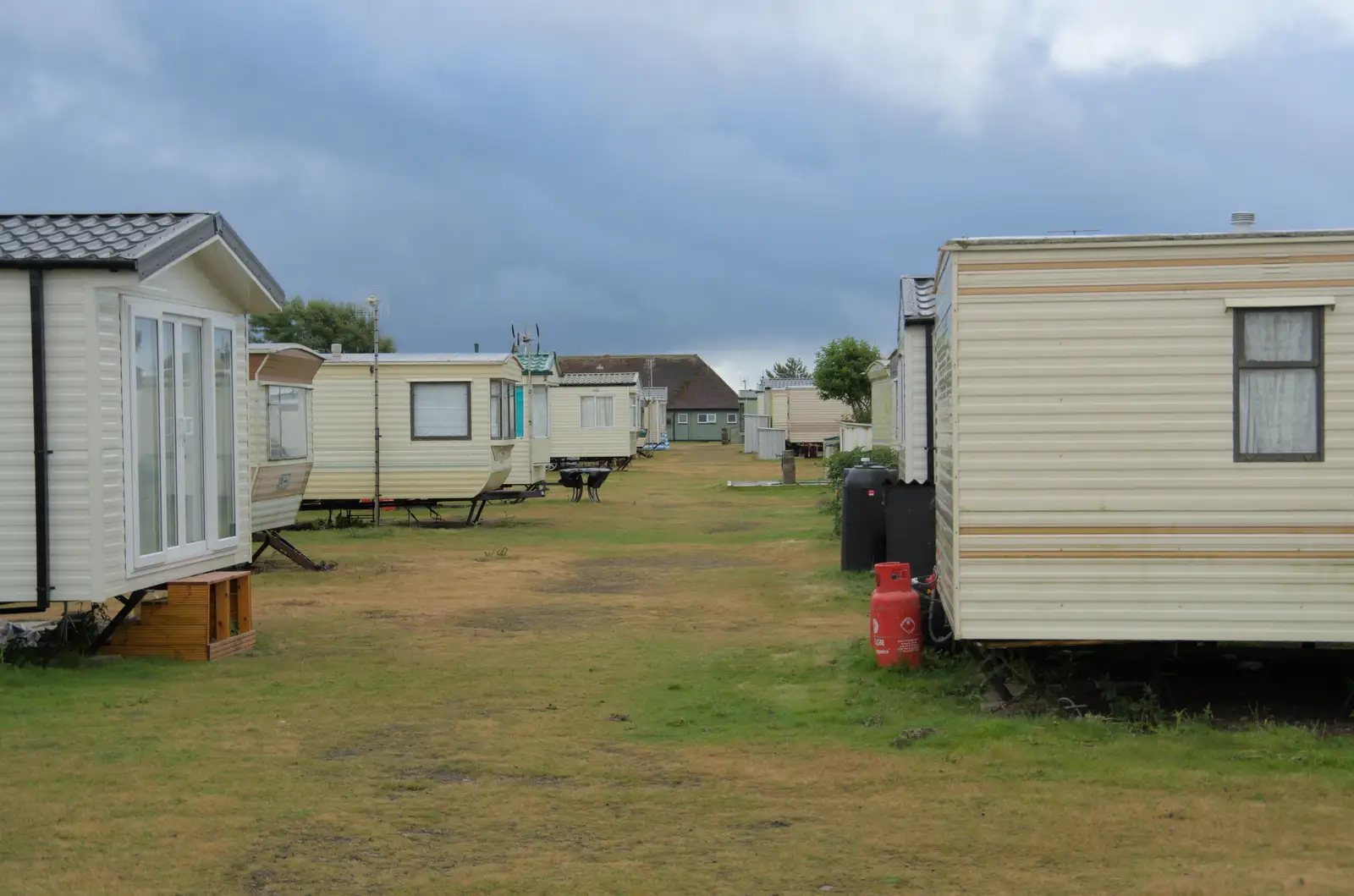 Parts of the site look a bit gloomy, from Eye Karate Kamp, Southwold Harbour, Suffolk - 6th July 2024