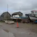 A lone traffic cone, Eye Karate Kamp, Southwold Harbour, Suffolk - 6th July 2024