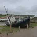 Another derelict fishing boat, Eye Karate Kamp, Southwold Harbour, Suffolk - 6th July 2024