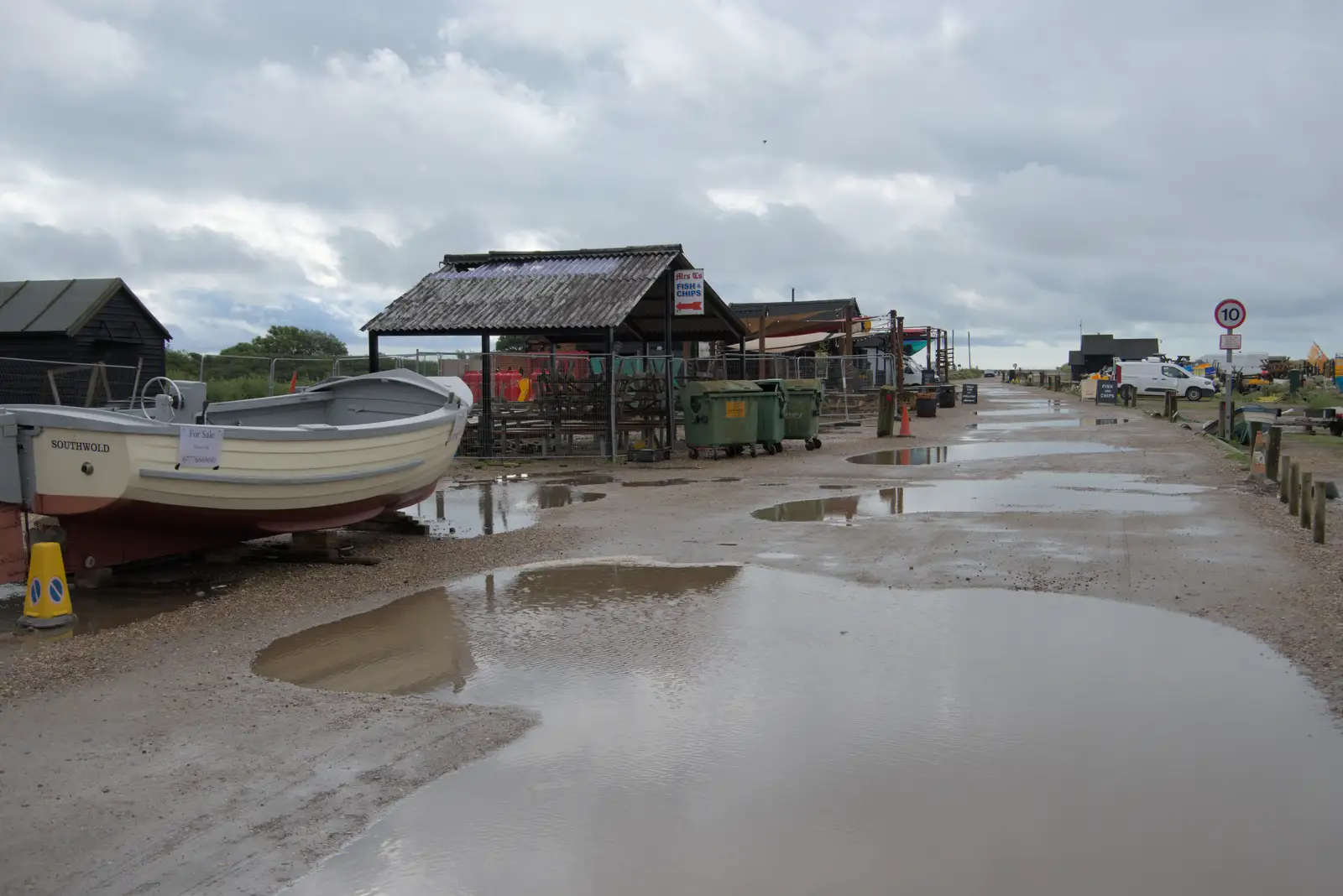 Another look at the remains of Mrs T's chipper, from Eye Karate Kamp, Southwold Harbour, Suffolk - 6th July 2024