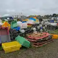 A pile of fishing detritus, Eye Karate Kamp, Southwold Harbour, Suffolk - 6th July 2024