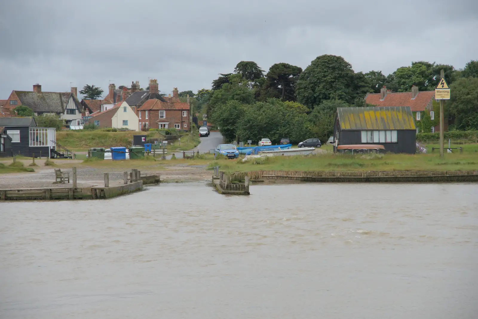 Walberswick, across the river, from Eye Karate Kamp, Southwold Harbour, Suffolk - 6th July 2024