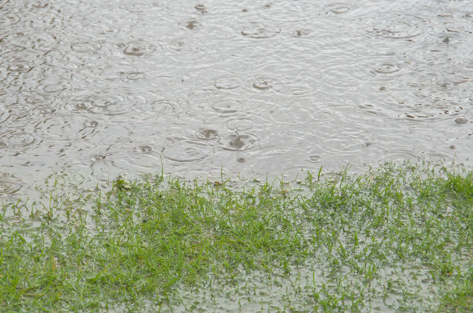 It biblically rains again, from Eye Karate Kamp, Southwold Harbour, Suffolk - 6th July 2024