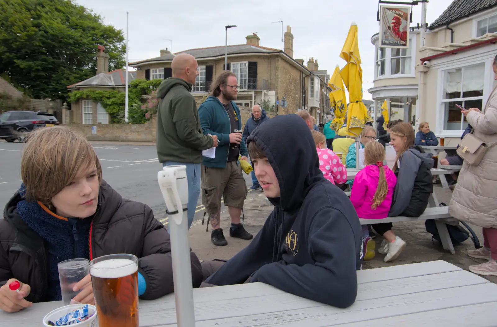 We catch up with the karate club at the Red Lion, from Eye Karate Kamp, Southwold Harbour, Suffolk - 6th July 2024