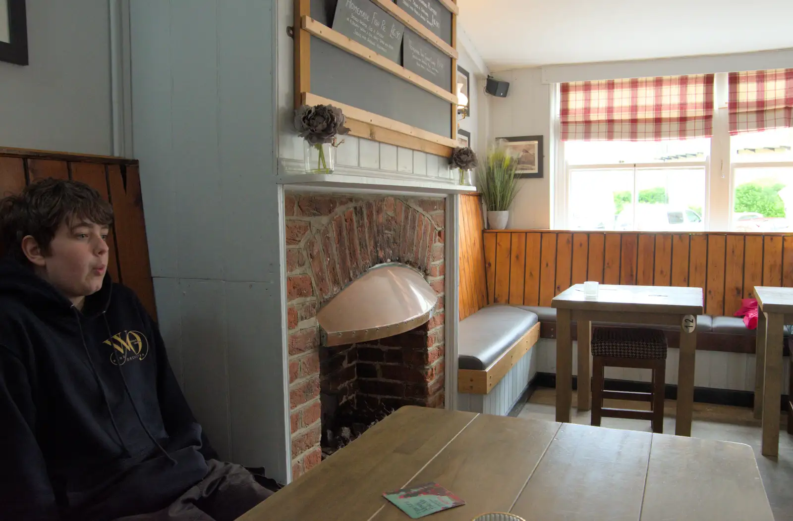 Fred in the Red Lion, from Eye Karate Kamp, Southwold Harbour, Suffolk - 6th July 2024