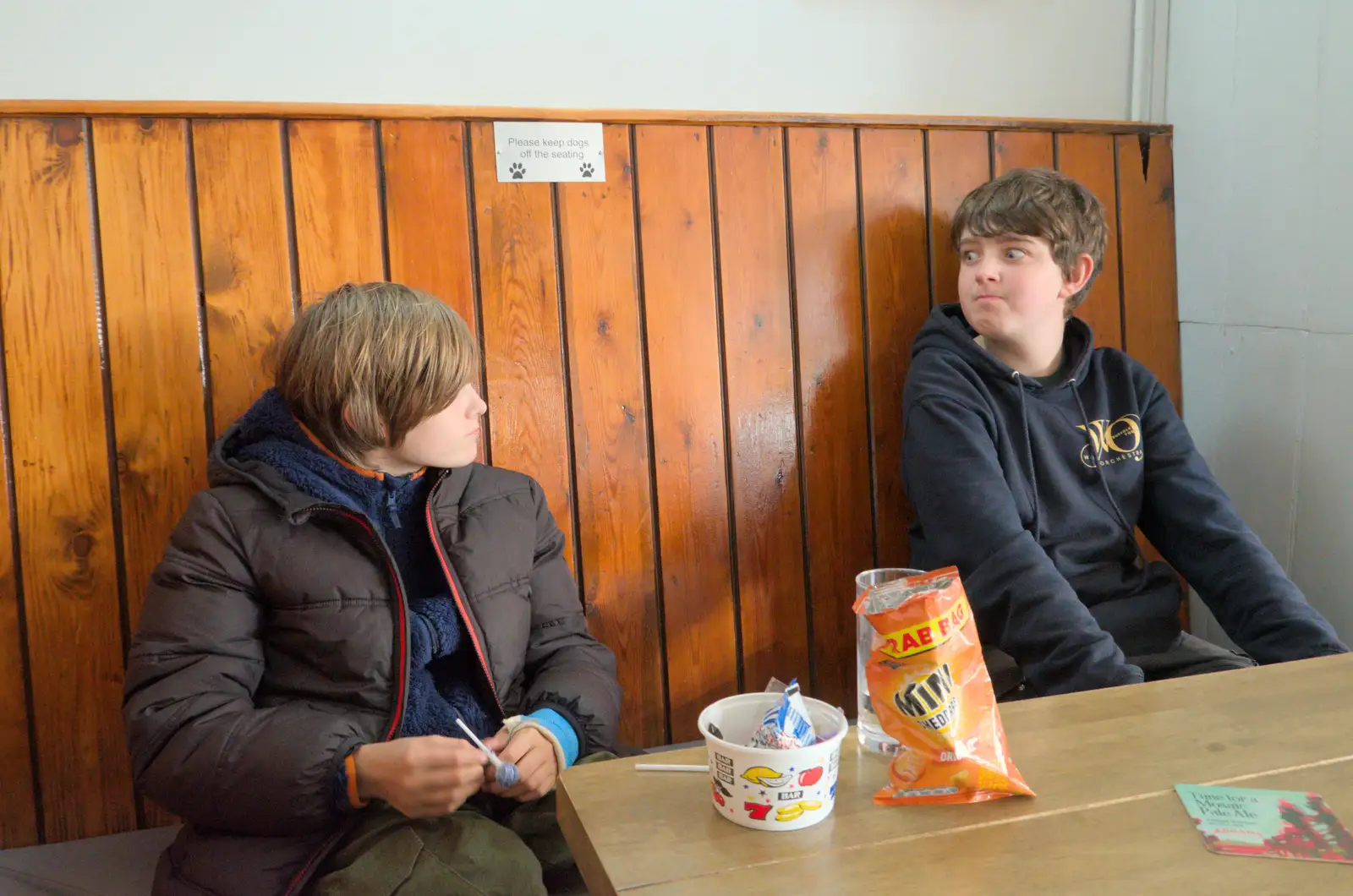 Harry and Fred, from Eye Karate Kamp, Southwold Harbour, Suffolk - 6th July 2024