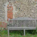 A bricked-up window and a memorial bench, A Return to Bedfield and the Church of St. Nicholas, Suffolk - 11th July 2024