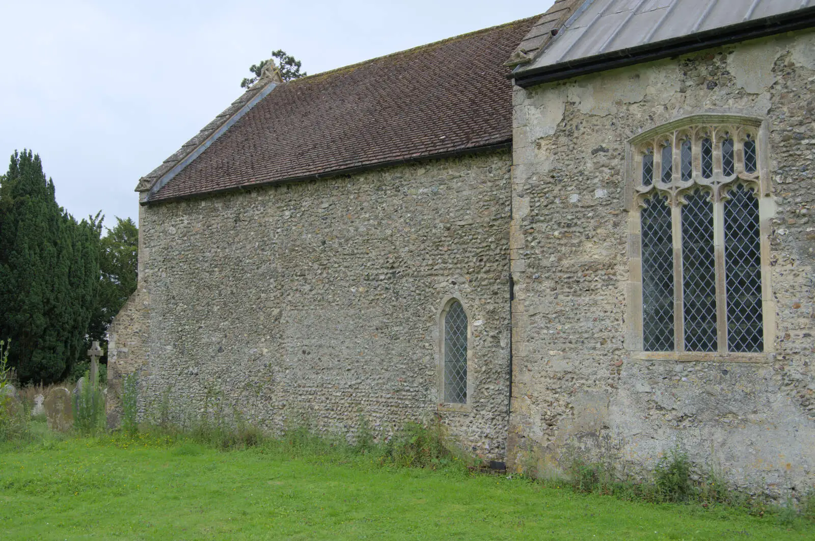 A Norman chancel wall can be seen in the extension, from A Return to Bedfield and the Church of St. Nicholas, Suffolk - 11th July 2024