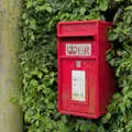 The letterbox has an unusual aluminium ER plate on, A Return to Bedfield and the Church of St. Nicholas, Suffolk - 11th July 2024