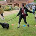 The winning dog runs away, The Brome and Oakley Village Fête, Brome Hall, Suffolk - 13th July 2024