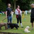 Nigel chats to some dog people, The Brome and Oakley Village Fête, Brome Hall, Suffolk - 13th July 2024