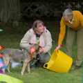 Pippa tries to show Gizmo what to do, The Brome and Oakley Village Fête, Brome Hall, Suffolk - 13th July 2024