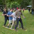 A lads team gets the hang of it, The Brome and Oakley Village Fête, Brome Hall, Suffolk - 13th July 2024