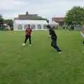 There's a football kickabout going on, Lane's End Festival, Bressingham, Norfolk - 14th July 2024