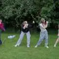 Dancing in the queue for the toilet, Lane's End Festival, Bressingham, Norfolk - 14th July 2024