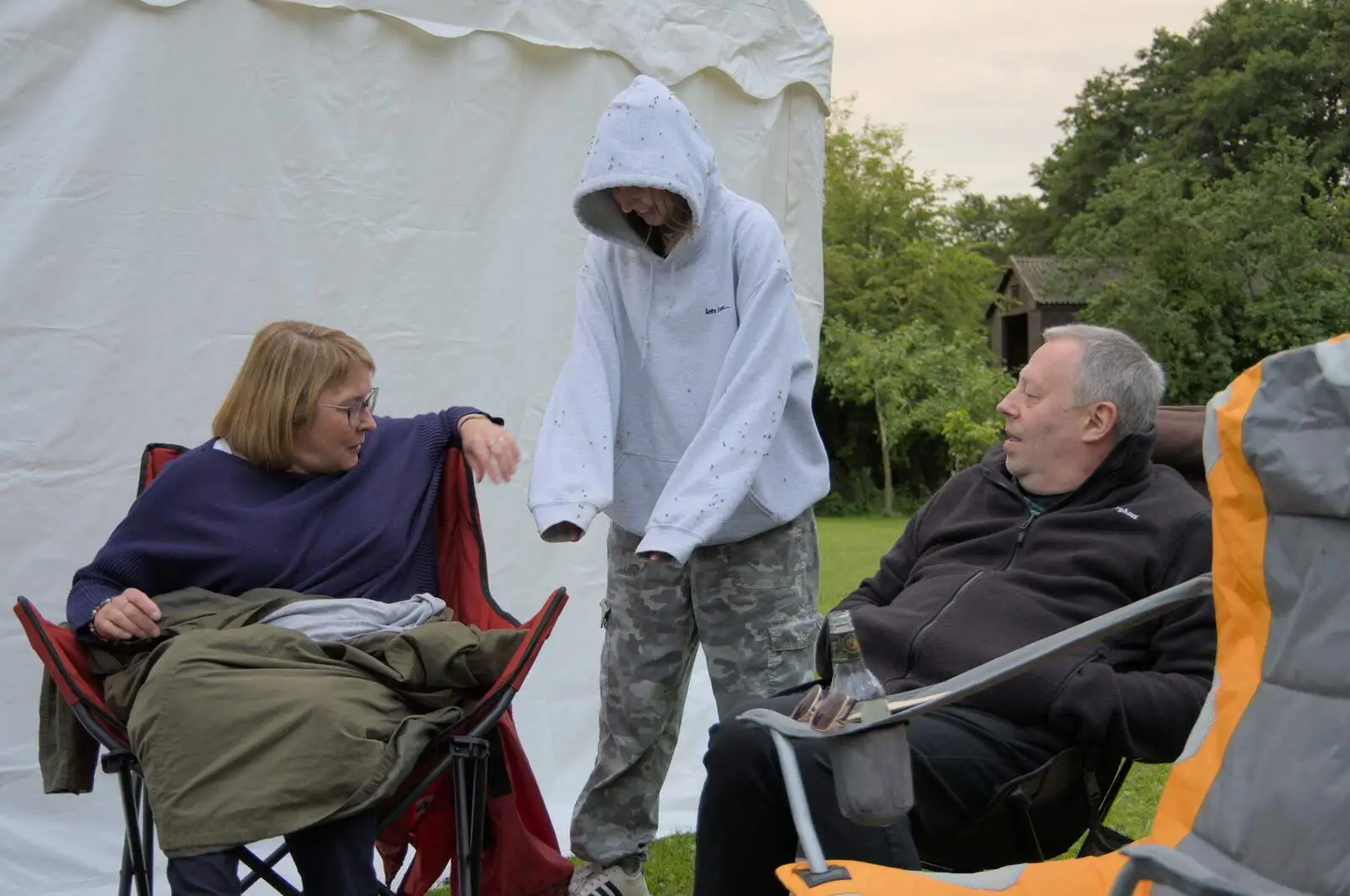 Soph the Roph is covered in sticky buds, from Lane's End Festival, Bressingham, Norfolk - 14th July 2024