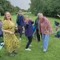 Rachel gives the V's up, Lane's End Festival, Bressingham, Norfolk - 14th July 2024