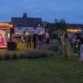 The crowd dances to the band, Lane's End Festival, Bressingham, Norfolk - 14th July 2024