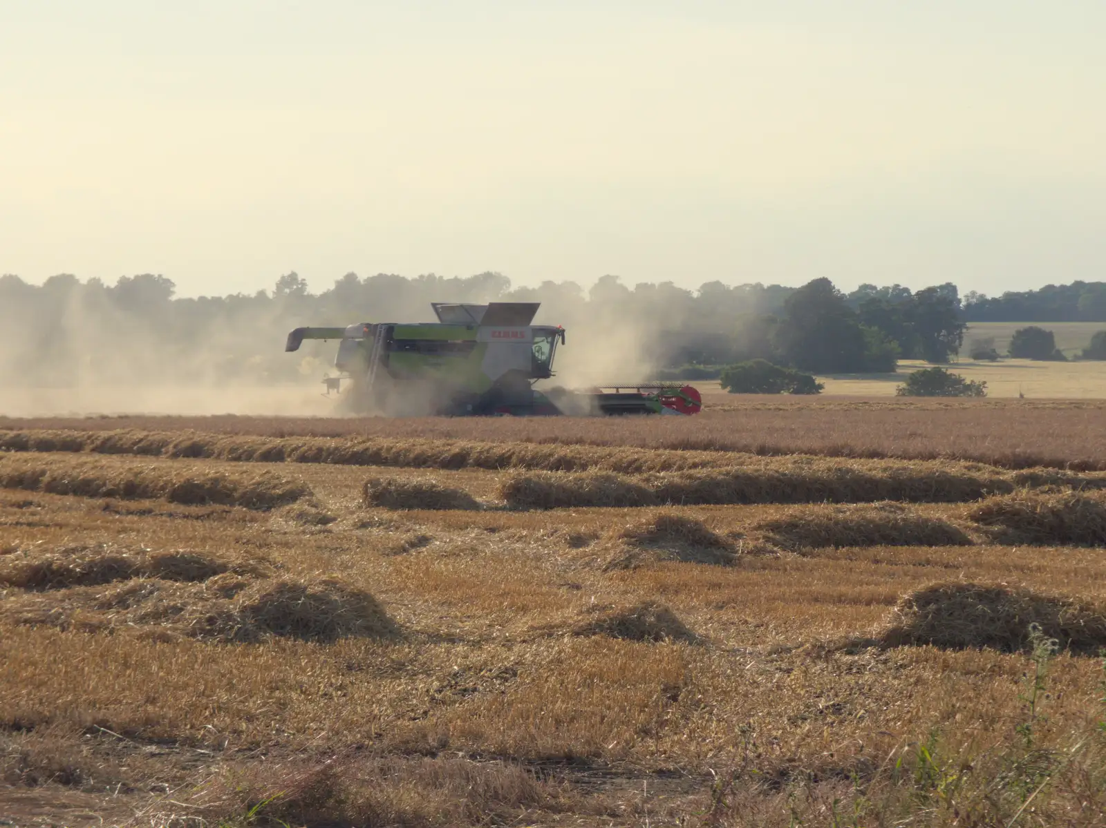 Harvest has started near Burgate, from The BSCC at Gissing Crown and Thelnetham White Horse - 18th July 2024