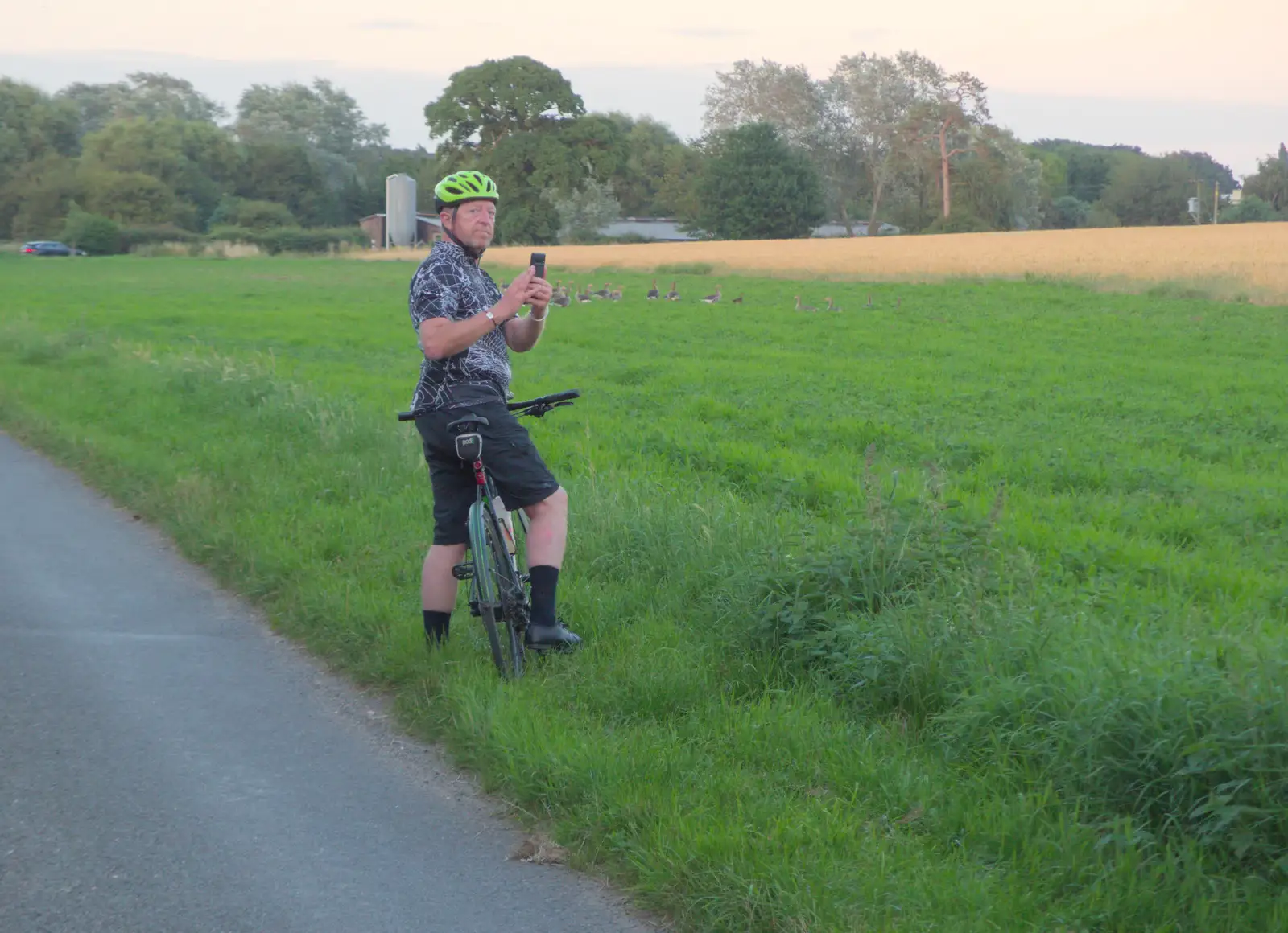 Gaz on his bike, from The BSCC at Gissing Crown and Thelnetham White Horse - 18th July 2024