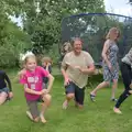 The human pyramid breaks up, Isobel's Relatives Visit, Brome, Suffolk - 20th July 2024