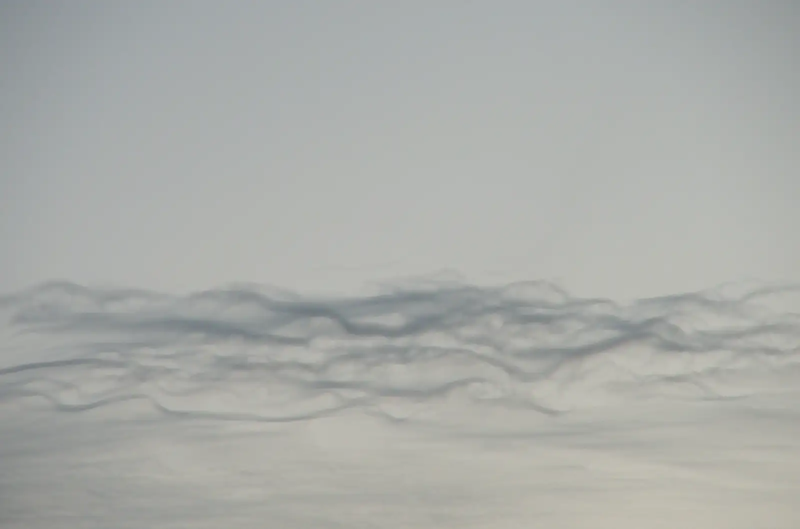 There are some curious clouds in the sky, from Isobel's Relatives Visit, Brome, Suffolk - 20th July 2024