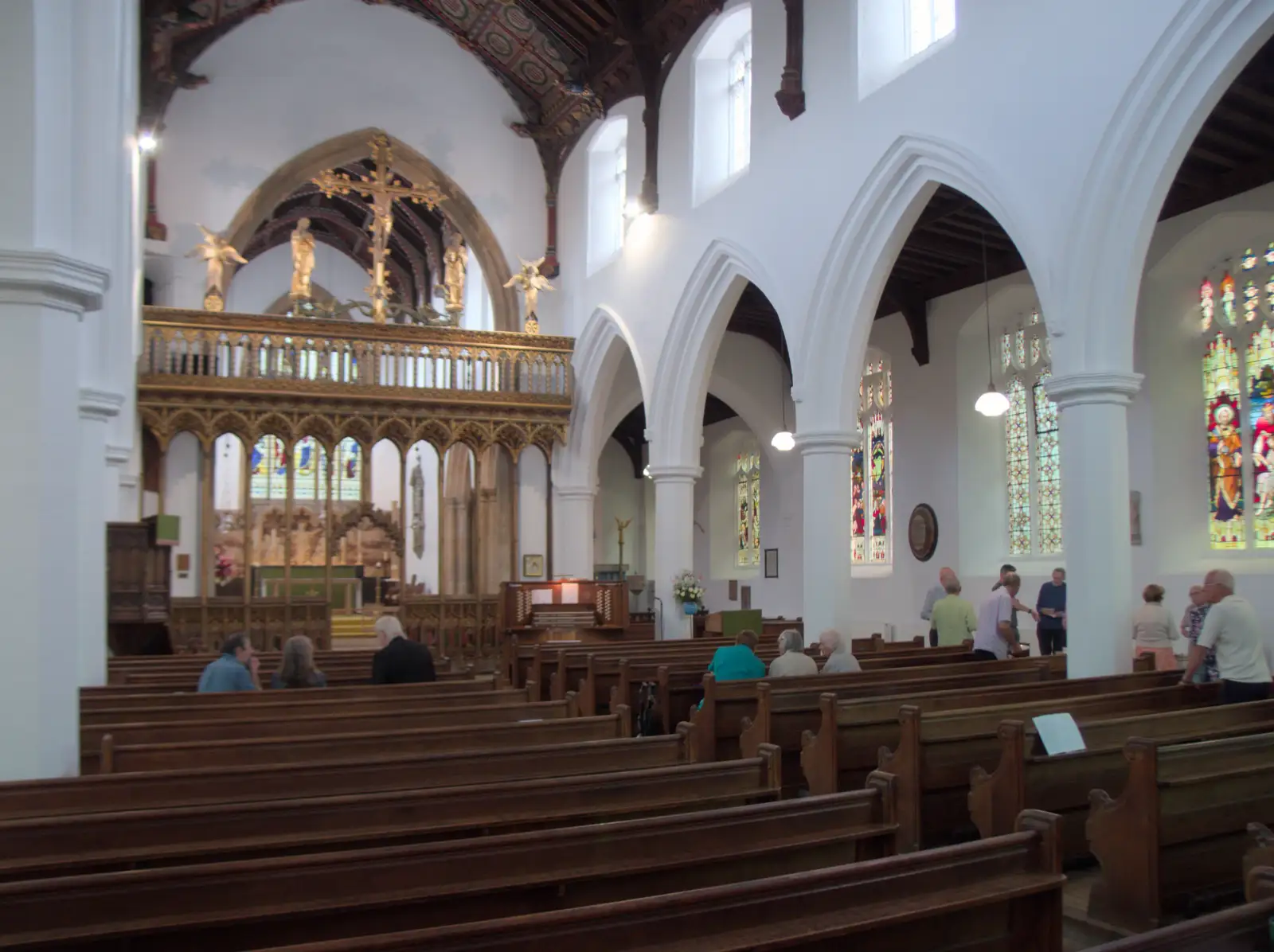 There's an organ recital at Eye church, from Harry at the Zoo, Banham, Norfolk - 28th July 2024