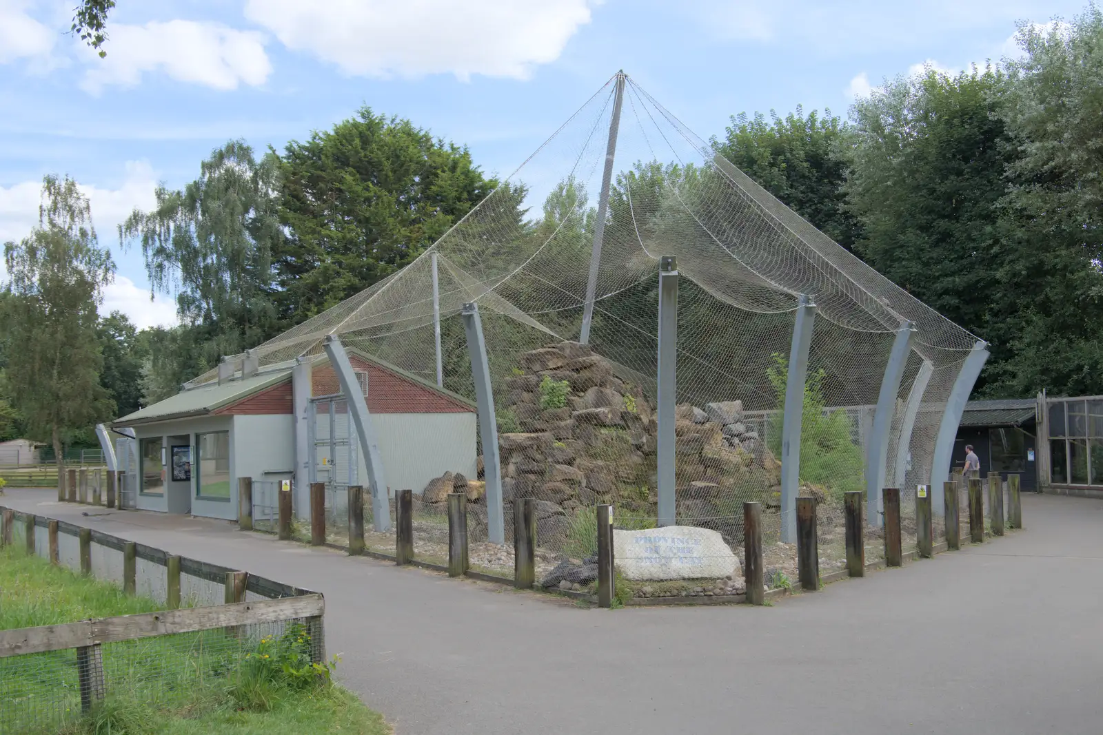 The snow leopard's compound, from Harry at the Zoo, Banham, Norfolk - 28th July 2024