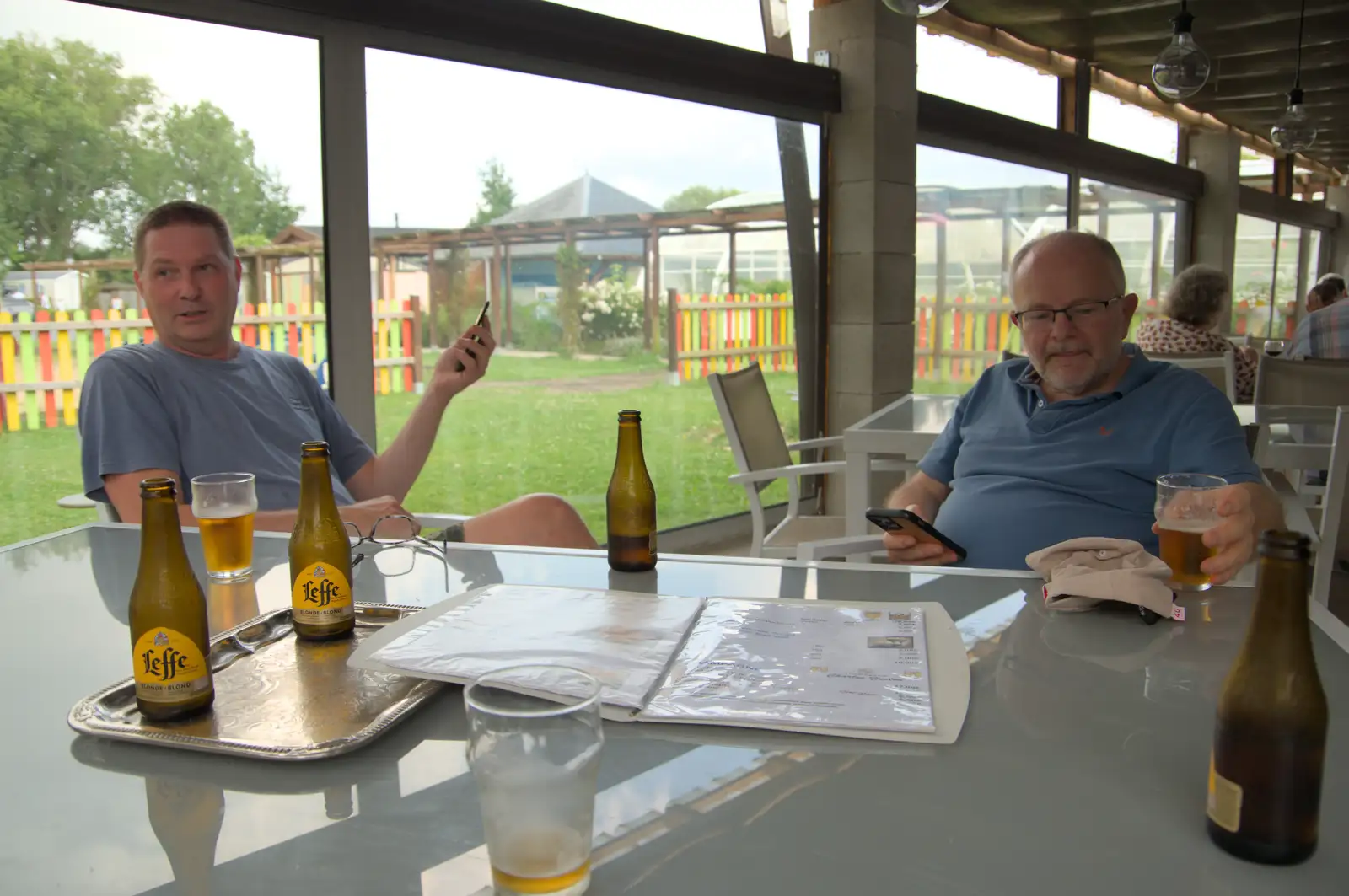 A sweet beer at Camping Au Bord de l'Aisne, from An Olympic Road Trip from Diss to Marseille, France - 3rd August 2024