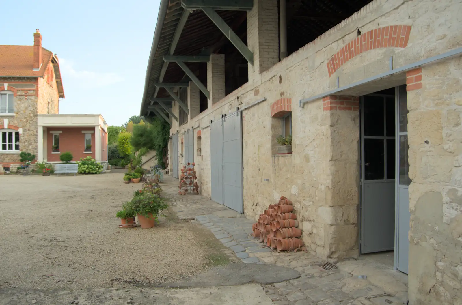 A fancy French stable block, from An Olympic Road Trip from Diss to Marseille, France - 3rd August 2024