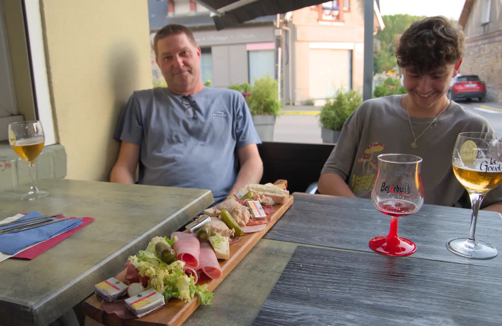 Our charcuterie board arrives , from An Olympic Road Trip from Diss to Marseille, France - 3rd August 2024