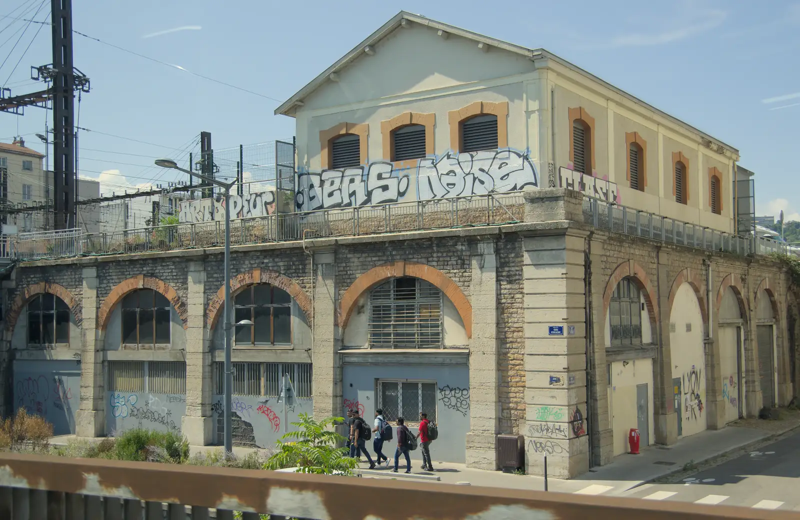 More graffiti in Lyon, from An Olympic Road Trip from Diss to Marseille, France - 3rd August 2024