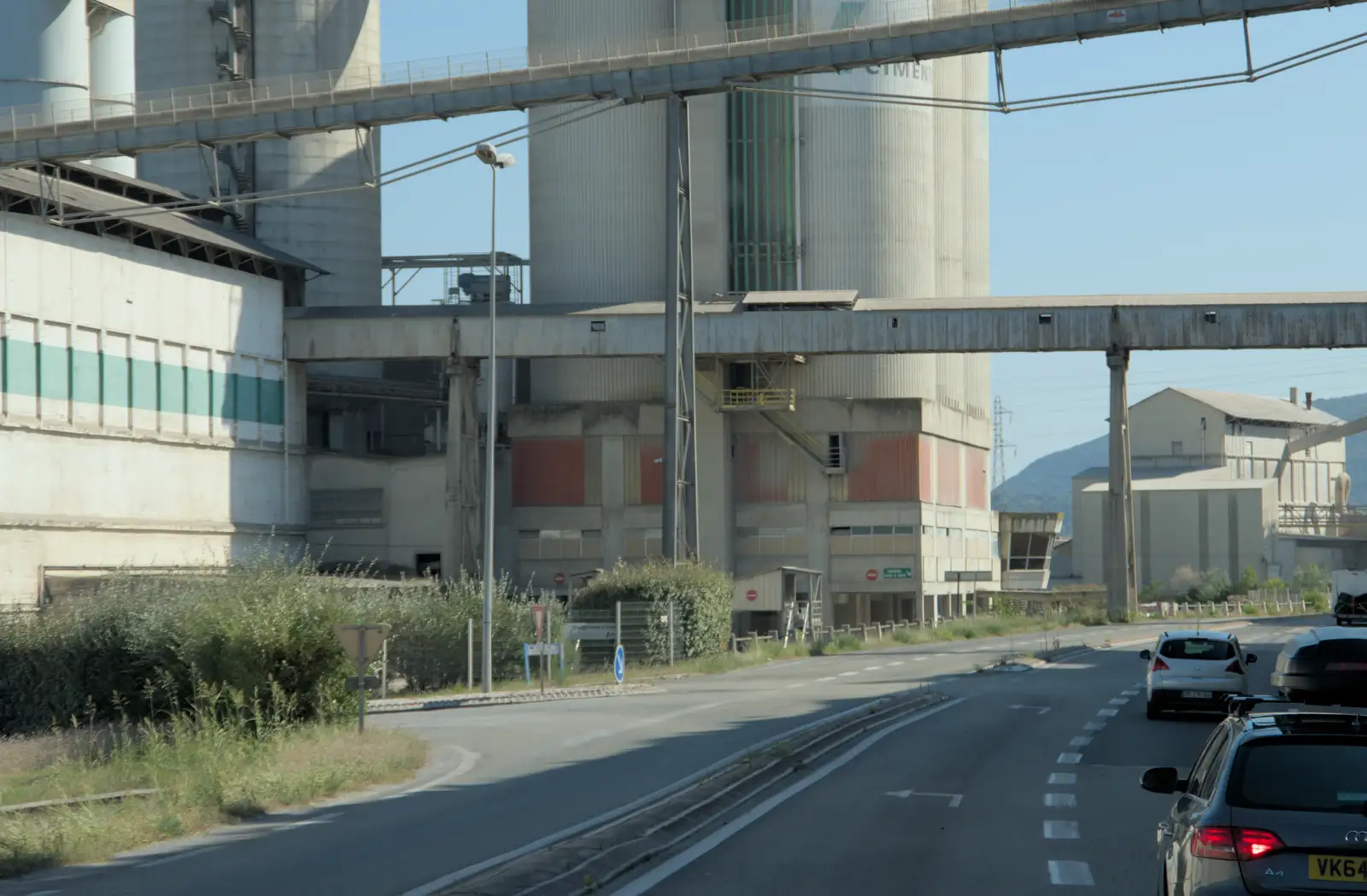 More post-apocalyptic scenes near Cruas, from An Olympic Road Trip from Diss to Marseille, France - 3rd August 2024