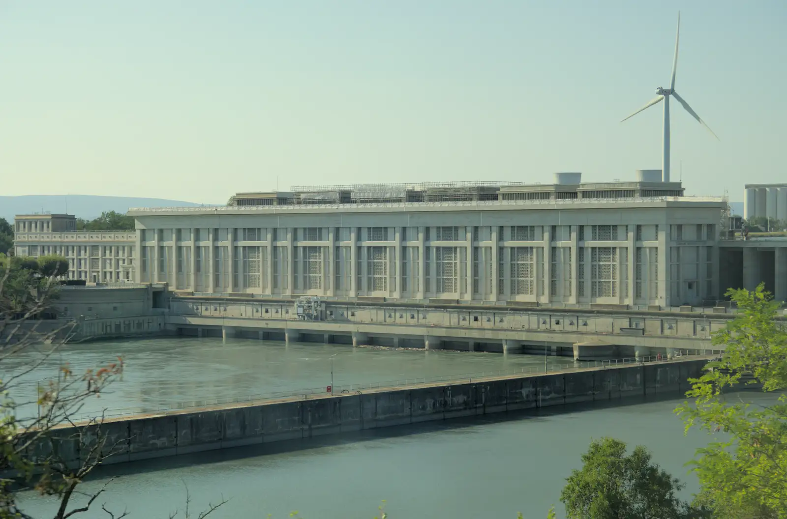 The Donzère-Mondragon Dam, from An Olympic Road Trip from Diss to Marseille, France - 3rd August 2024