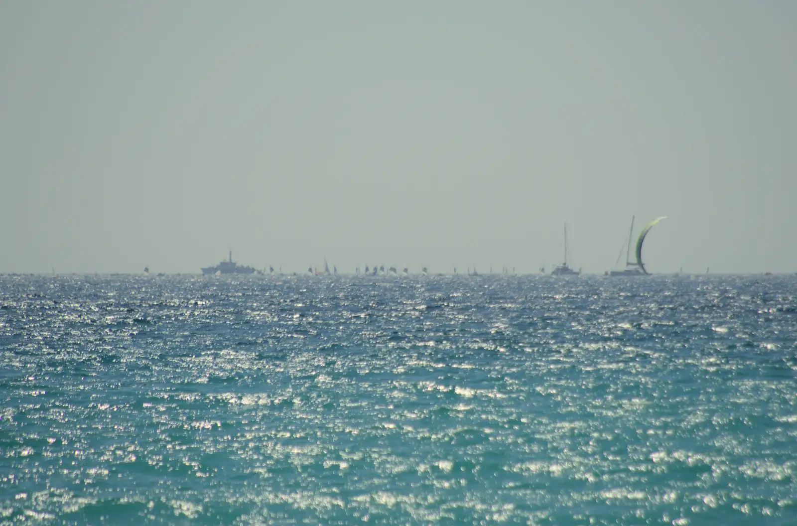 The ILCAs are now but dots on the horizon, from Hannah and Olympic ILCA 6 Sailing, Marseille, France - 5th August 2024