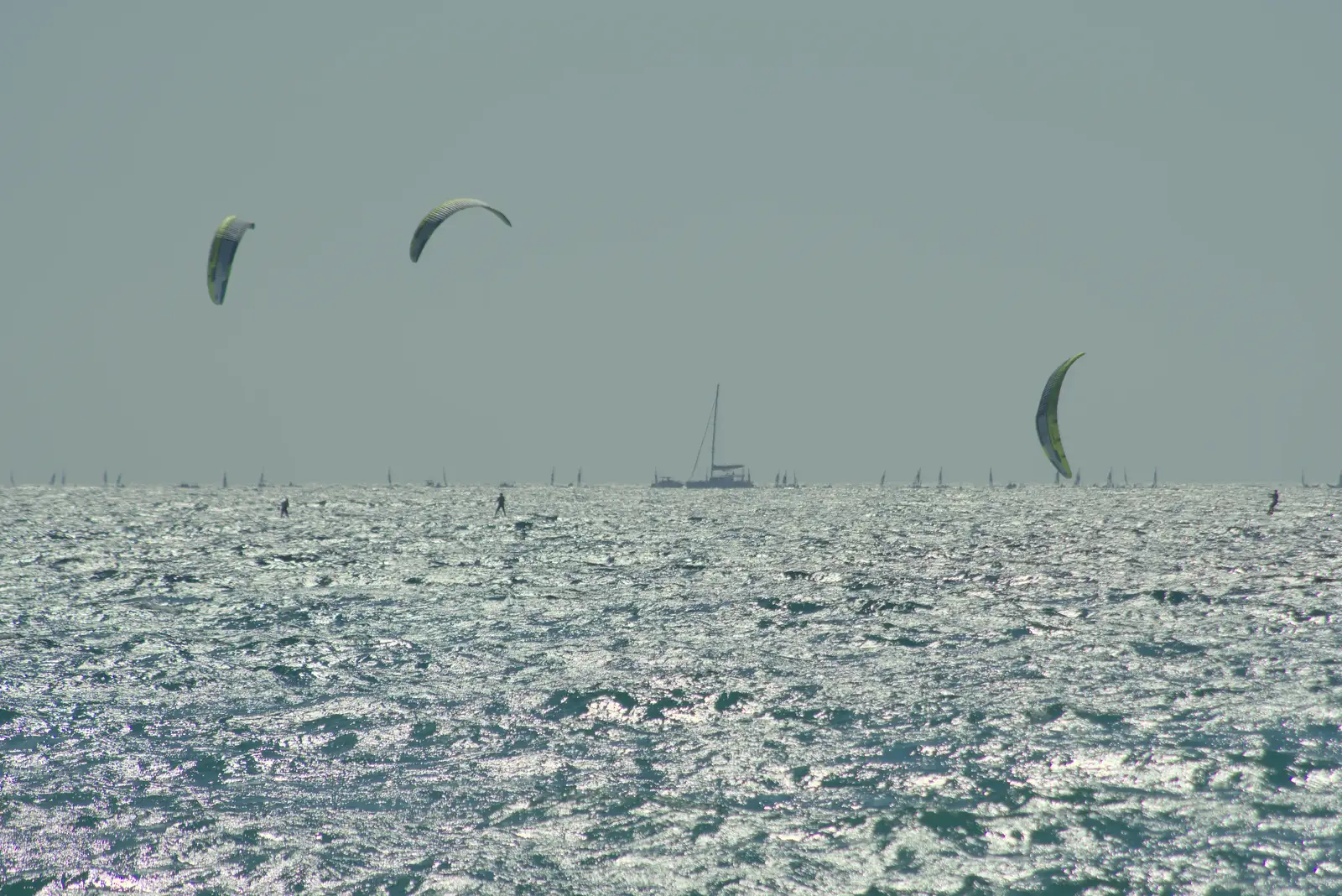 More distant sails on the horizon, from Hannah and Olympic ILCA 6 Sailing, Marseille, France - 5th August 2024