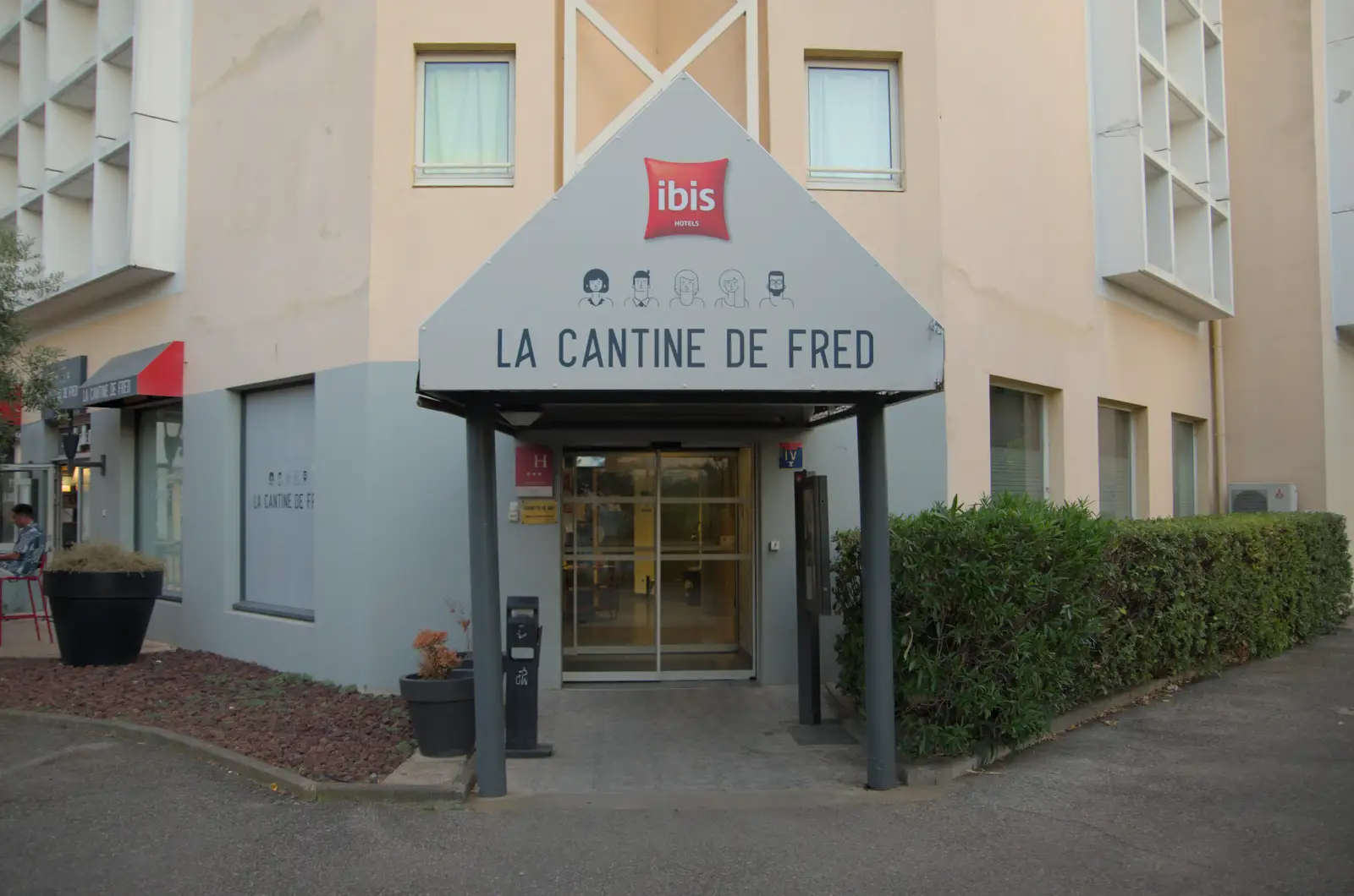 There's a 'Cantine de Fred' at the Ibis hotel, from Hannah and Olympic ILCA 6 Sailing, Marseille, France - 5th August 2024