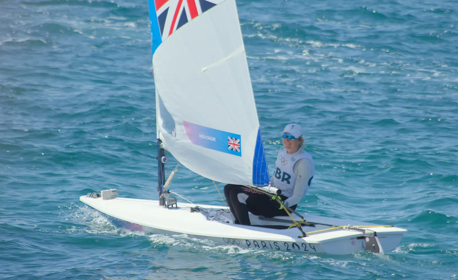 Hannah's Olympic dinghy, from Hannah and Olympic ILCA 6 Sailing, Marseille, France - 5th August 2024