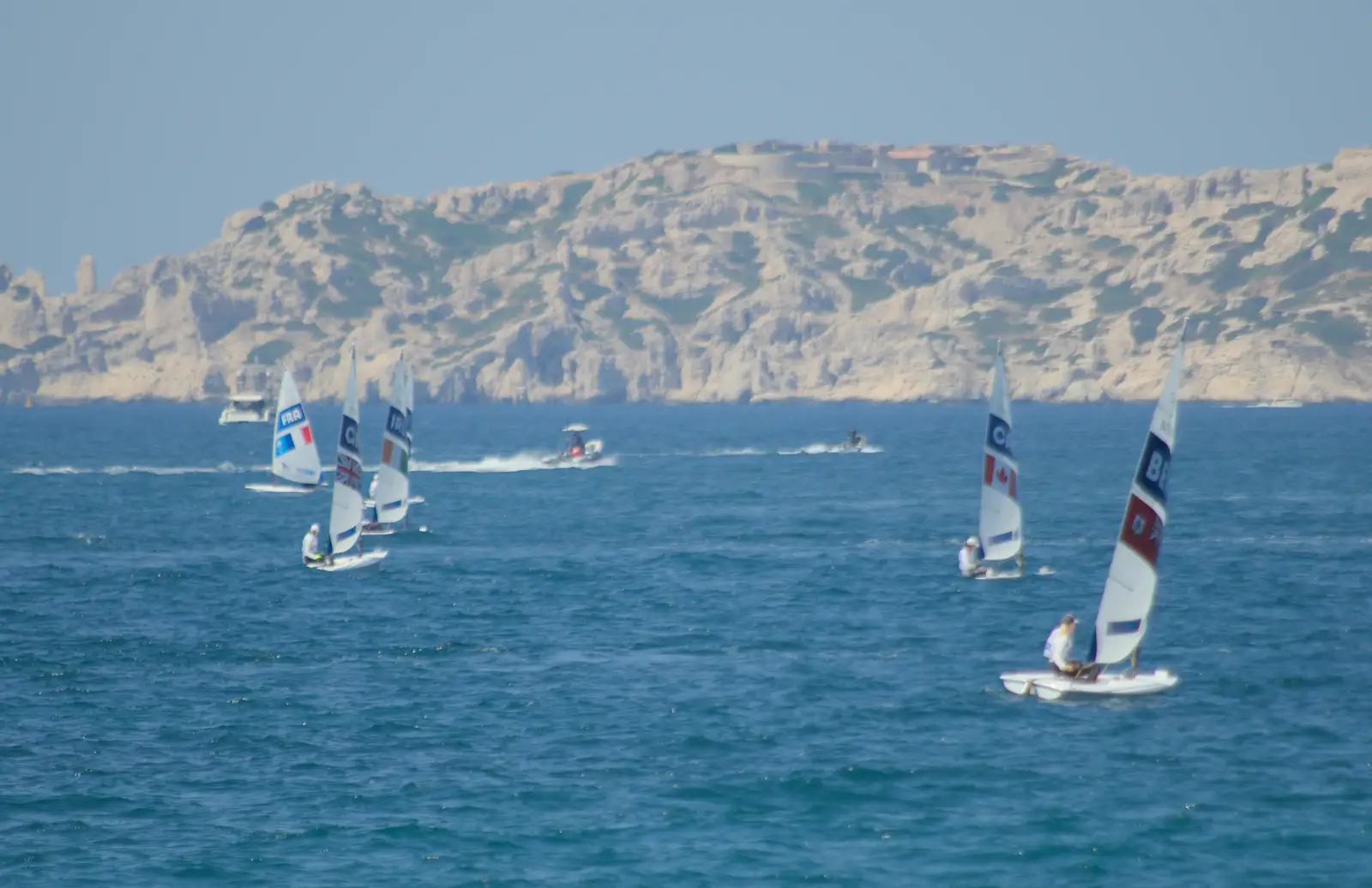 Hannah disappears off , from Hannah and Olympic ILCA 6 Sailing, Marseille, France - 5th August 2024