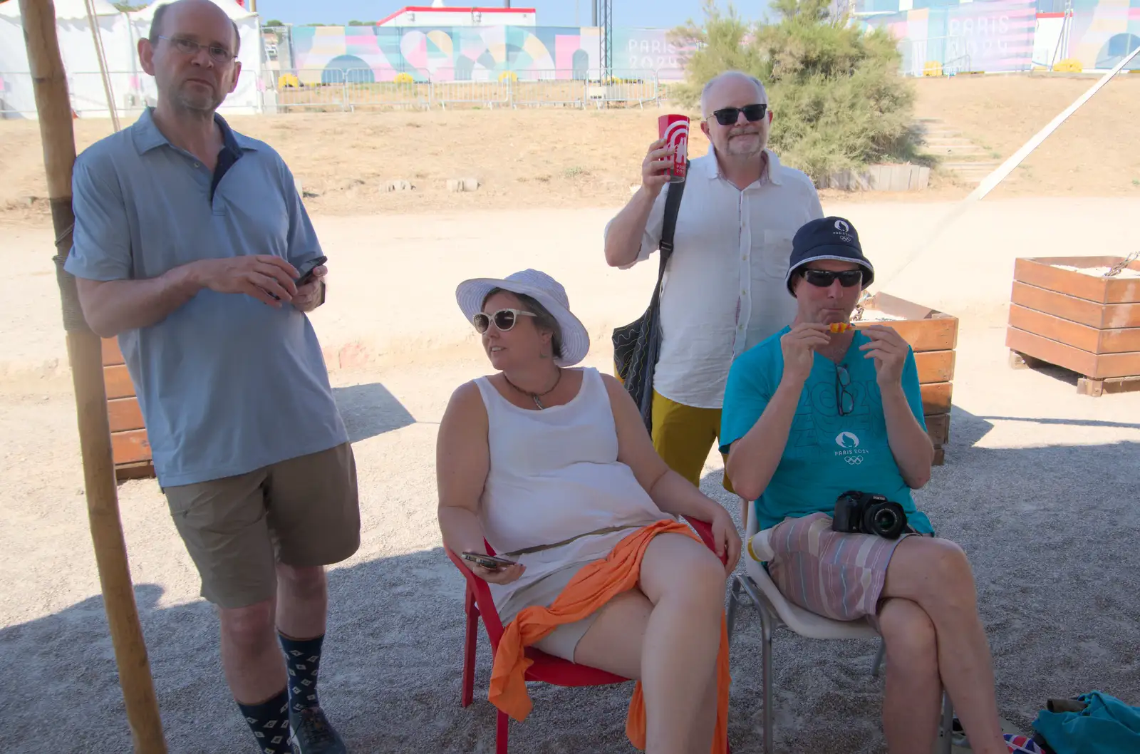 Phil, Tanya, Hamish and Sean, from Hannah and Olympic ILCA 6 Sailing, Marseille, France - 5th August 2024