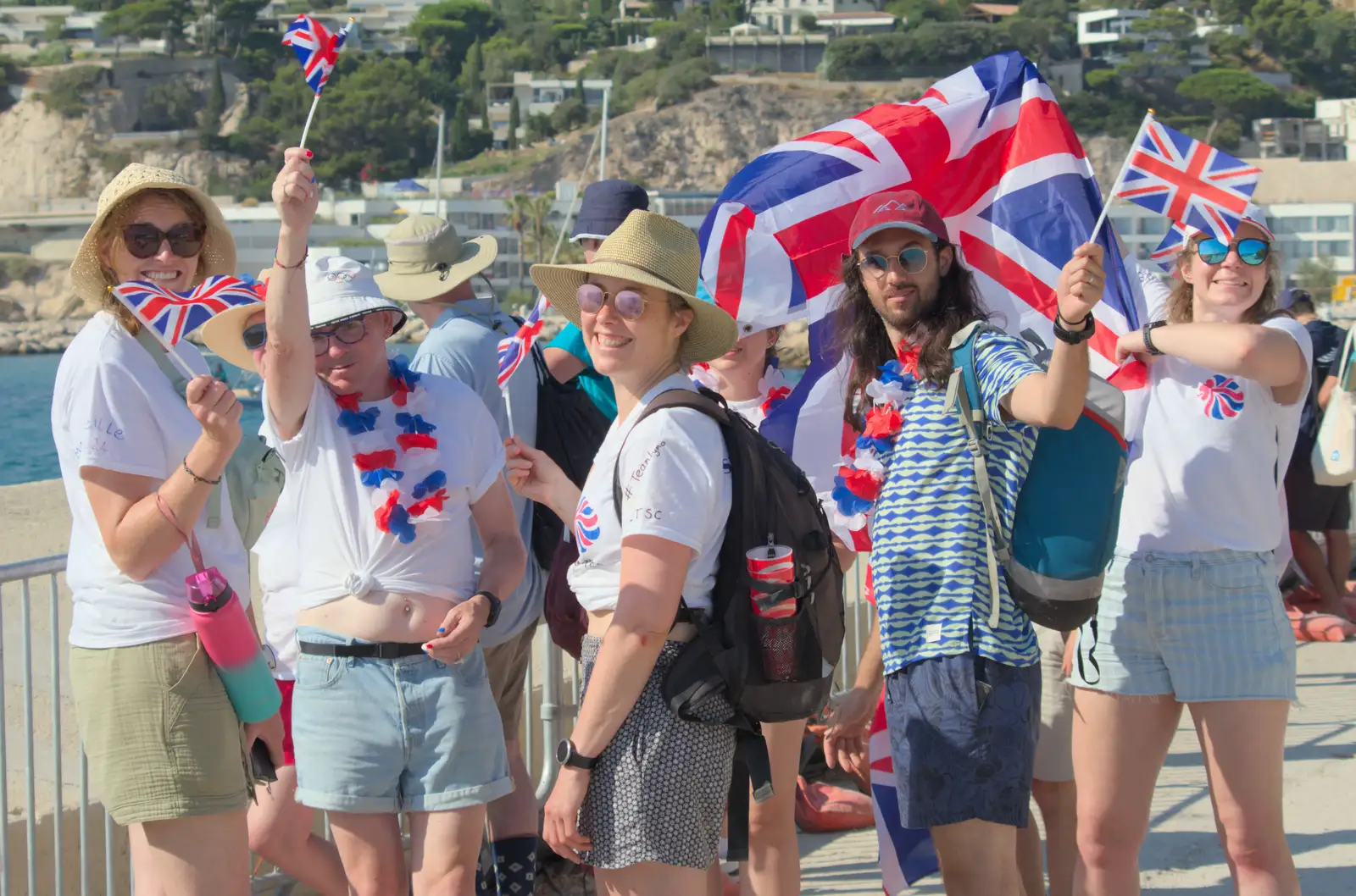 More flag waving from Team Snellgrove, from Hannah and Olympic ILCA 6 Sailing, Marseille, France - 5th August 2024