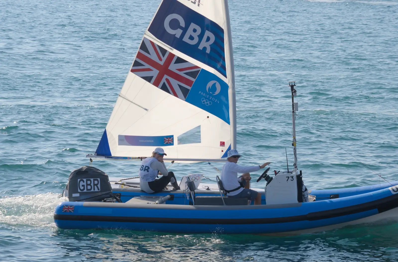 Hannah comes back , from Hannah and Olympic ILCA 6 Sailing, Marseille, France - 5th August 2024