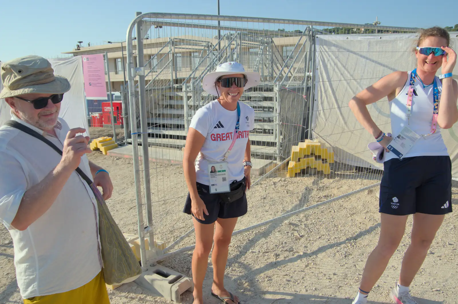 Hamish is in action, from Hannah and Olympic ILCA 6 Sailing, Marseille, France - 5th August 2024