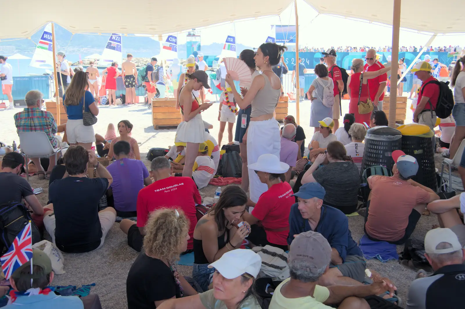 It's another hot day crammed into the tent, from Olympic Non-Sailing, Notre Dame, and the Journey Home, Marseille, France - 8th August 2024