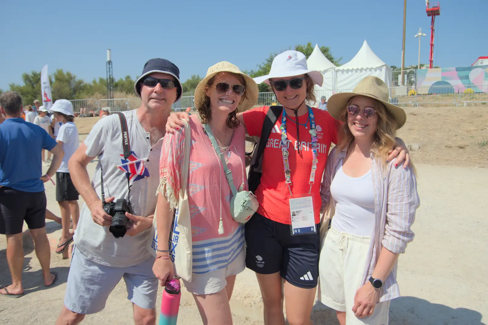 Sean leans in with a gurn, from Olympic Non-Sailing, Notre Dame, and the Journey Home, Marseille, France - 8th August 2024