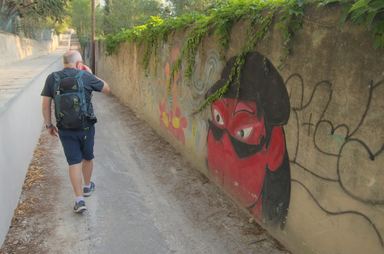 Nosher and Hamish set off early for a walk, from Olympic Non-Sailing, Notre Dame, and the Journey Home, Marseille, France - 8th August 2024