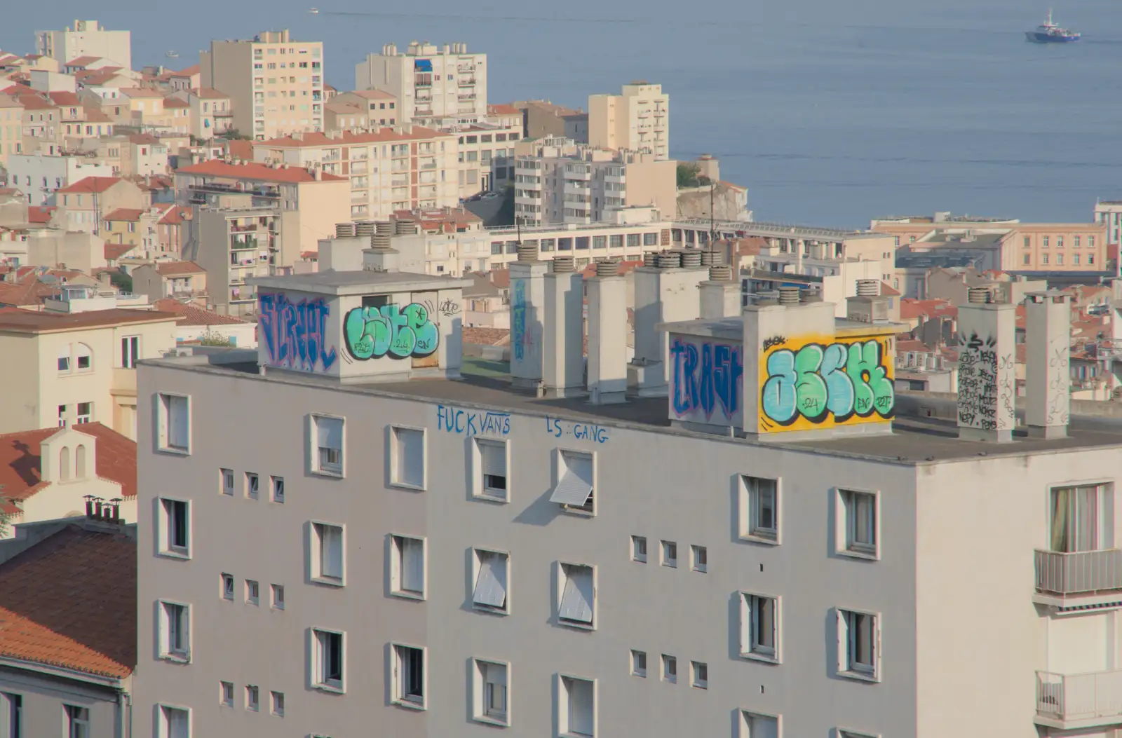 A view from the hill, from Olympic Non-Sailing, Notre Dame, and the Journey Home, Marseille, France - 8th August 2024