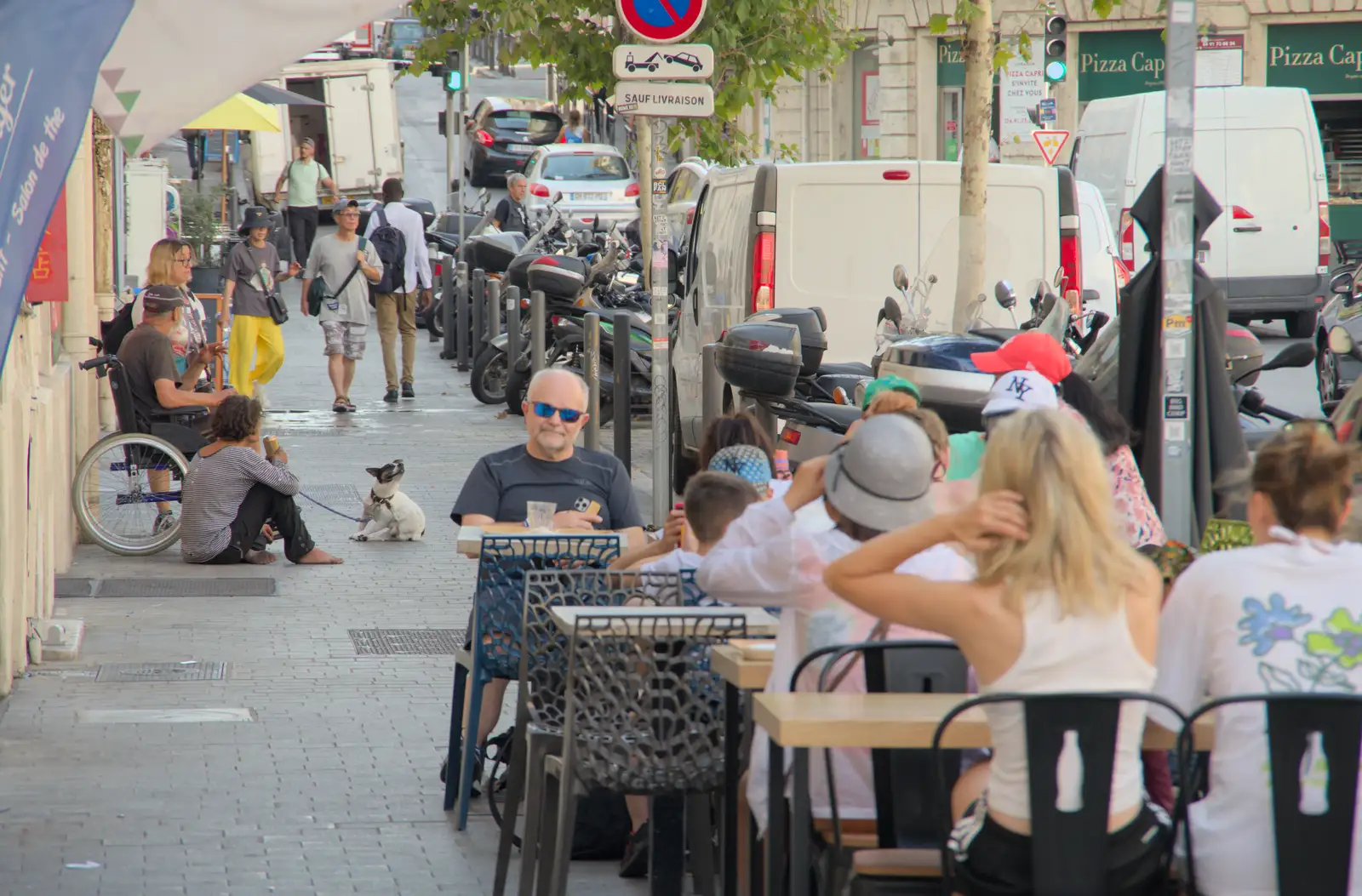 Hamish on the street, from Olympic Non-Sailing, Notre Dame, and the Journey Home, Marseille, France - 8th August 2024